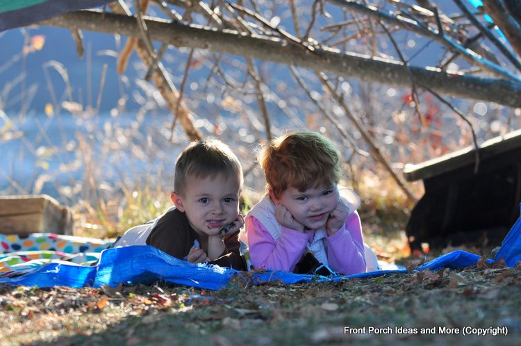 grandchildren relaxing