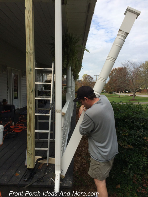 replace a porch column the easy way