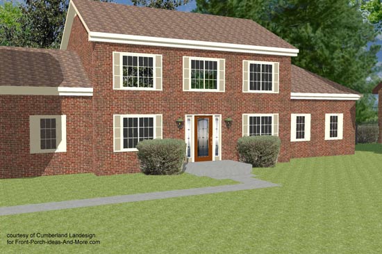 3d rendering of two story home