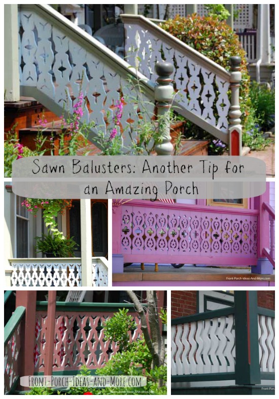 Sawn Balusters Porch Railings Wood Deck Railings