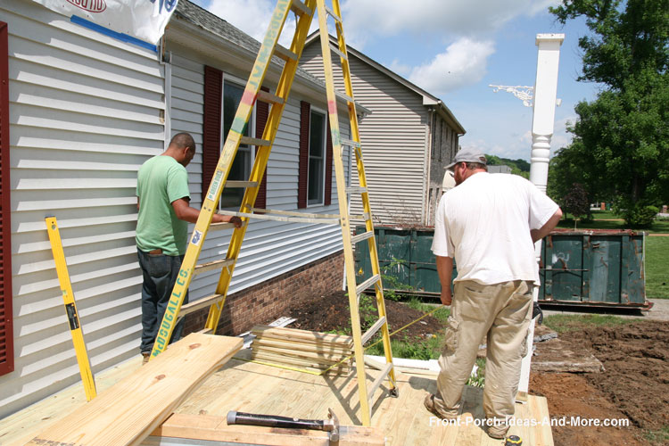 Building A Porch Roof Framing