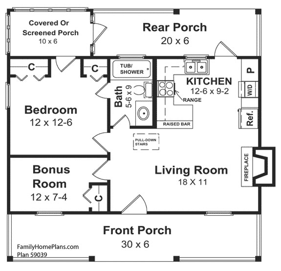 Small House  Floor  Plans  Small Country House  Plans  