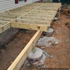 installing front porch foundation