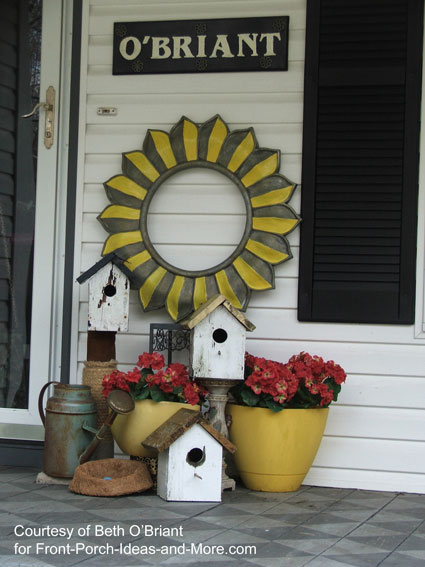 Beth's springtime porch 