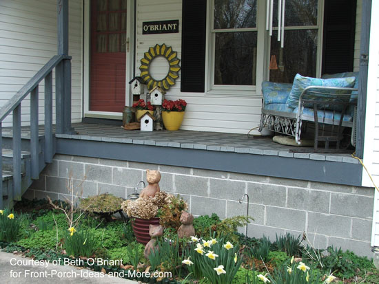 Beth's springtime porch 