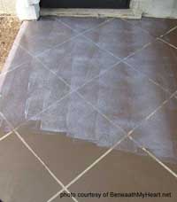 picture of sealed stained concrete floor