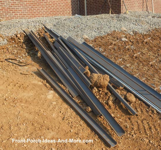 steel channels to support porch floor
