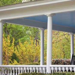 structural vinyl porch columns on home