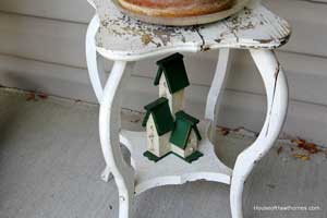 summer on the porch - birdhouse display