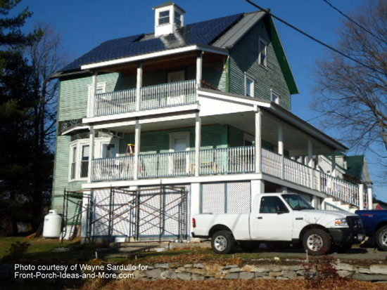 Two story porch