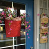 porch front door valentine decorations