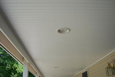 Install Vinyl Beadboard Ceiling On Porch