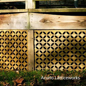vinyl lattice panel as front porch skirting