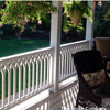 custom designed vinyl porch railings