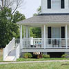 country farmhouse with wheelchair ramp