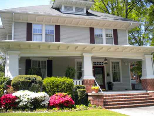 spacious front porch in Winston-Salem, NC