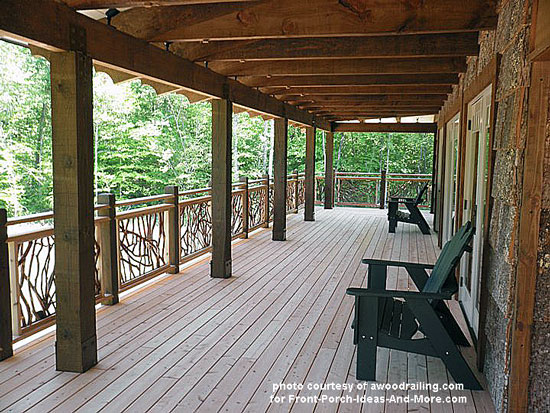 Mountain Laurel Handrail: Wood Railings, Decks, Stairs