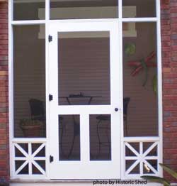 screen door wooden porch doors wood screened custom historic think