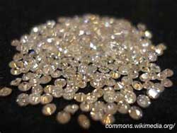 diamonds on black cloth