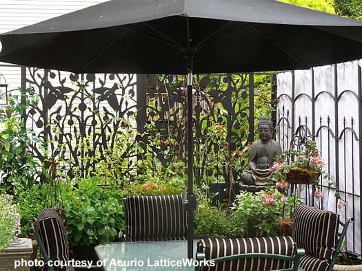 Vinyl Lattice Panels | Black Lattice Panels | Privacy Lattice Panels