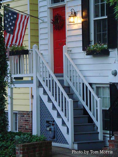 patriotic porch