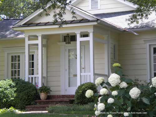 Small Porch Designs Can Have Mive Eal Porch With Gable Roof