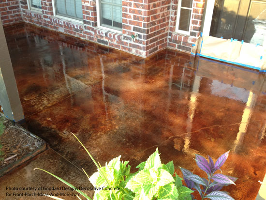 staining concrete floor basics concrete stain sealer etching