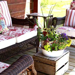 colorful porch furniture