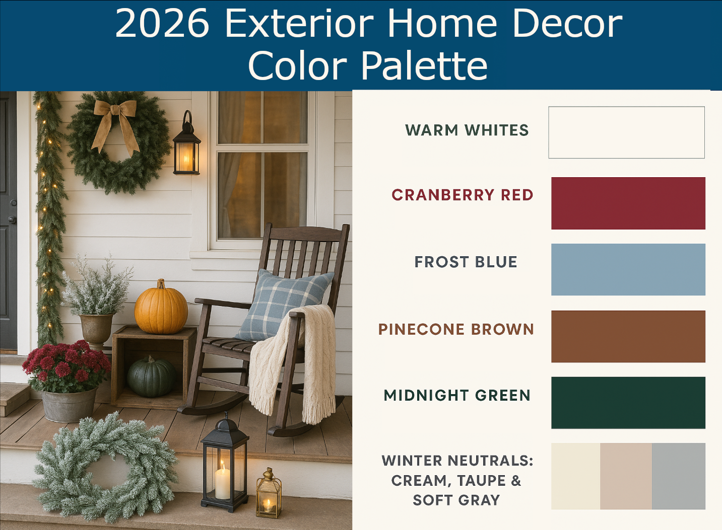 2026 Exterior Home Decor Color Palette