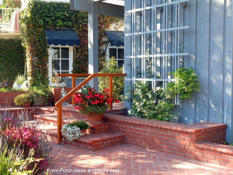 Porch Steps Designore Brick Front Porch Steps And Patio Area