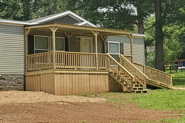mobile home front porch ramp