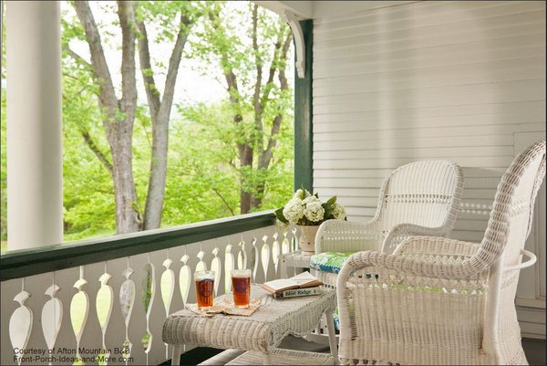Back porch at Afton Mountain B&B
