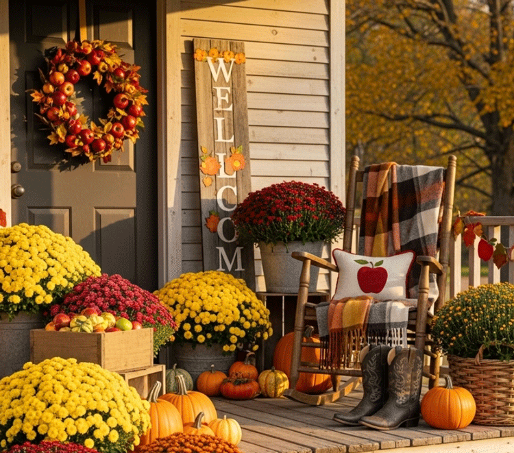 apples make great fall decor
