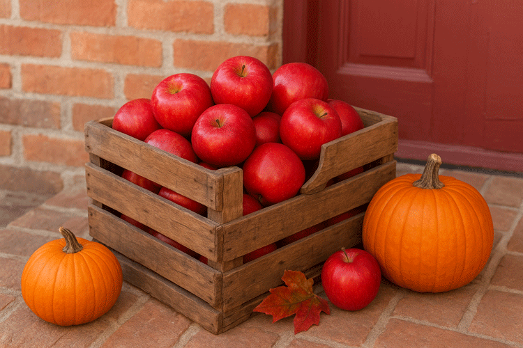 apples make great fall decor