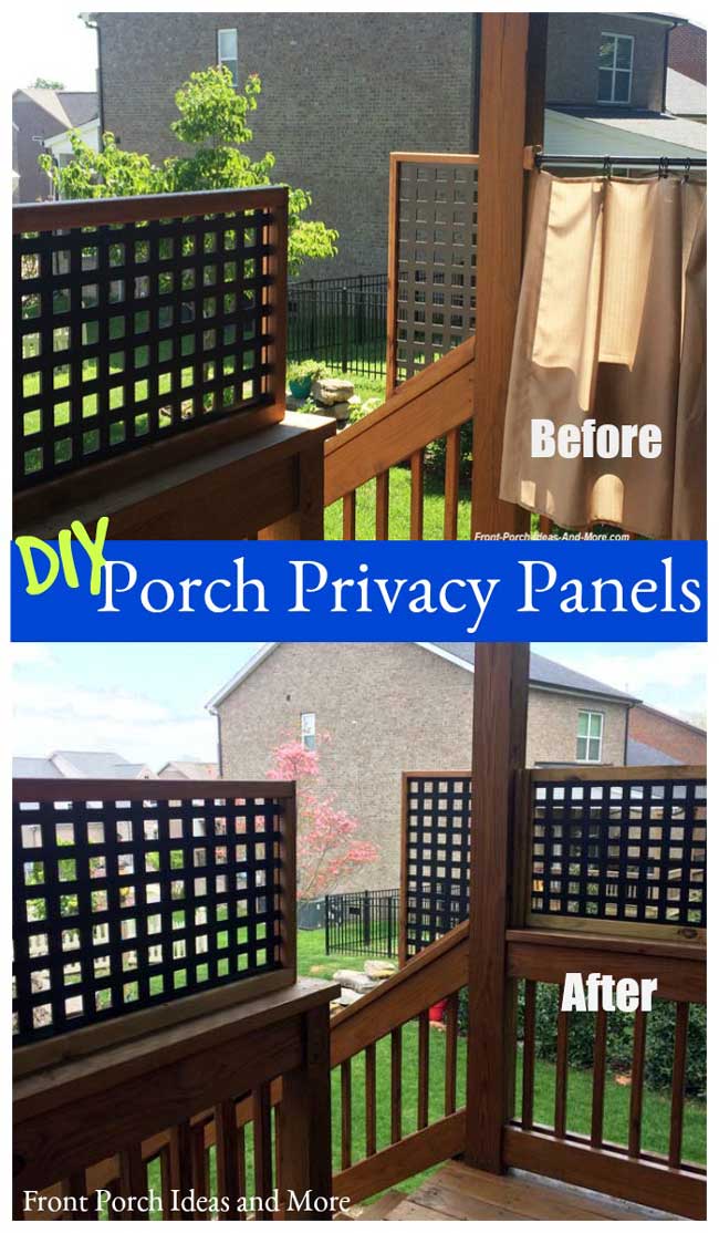 How To Make Porch Privacy Panels