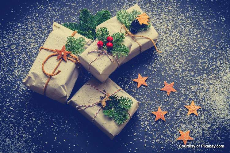 Brown paper packages tied up with strings