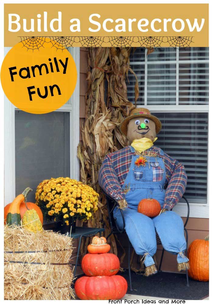 the scarecrow we built for our porch