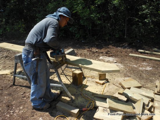 cutting stringers for deck steps