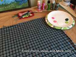 beginning of daisy painting