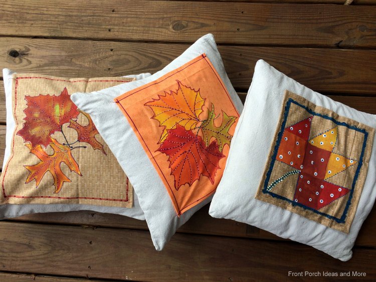 vivid autumn pillow toppers