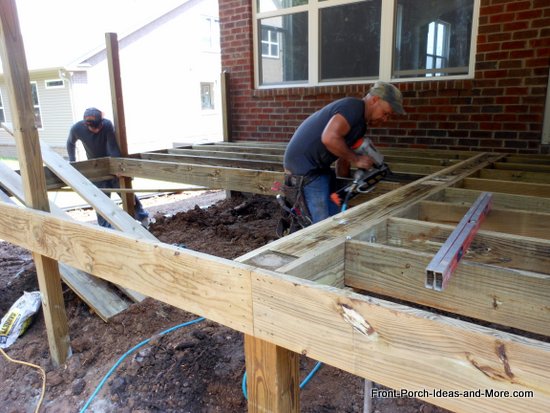 remaining joists are secured