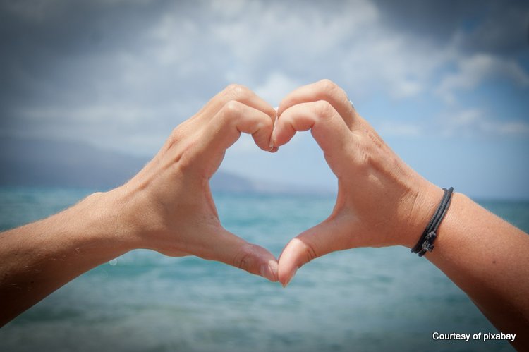 heart formed with hands