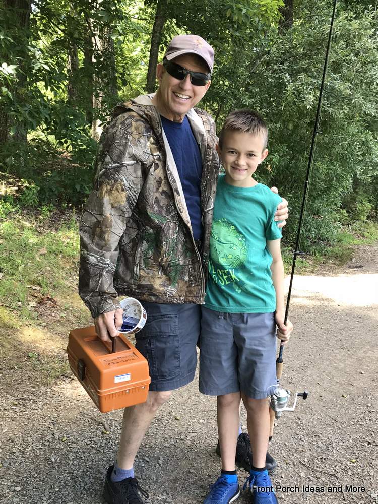 Dave took our grandson Henry fishing