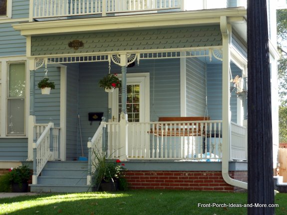 Victorian front porch in Holdrege NE