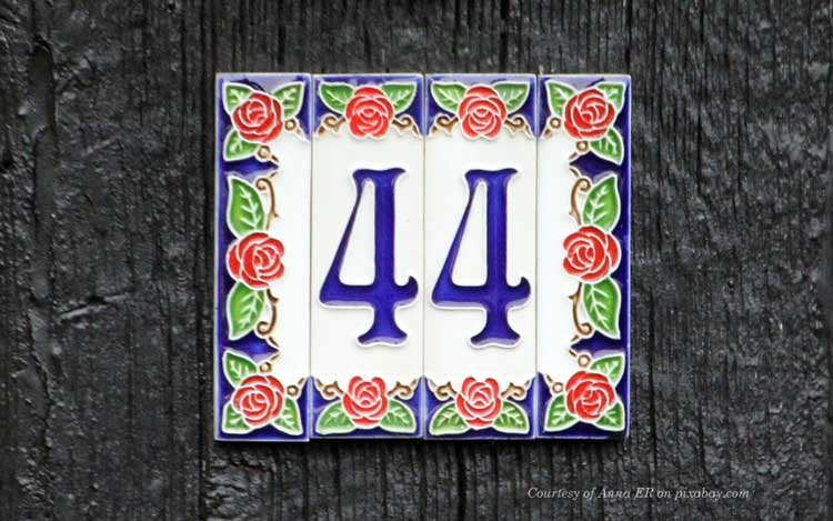 attractive tile house numbers