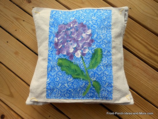hydrangea pillow topper