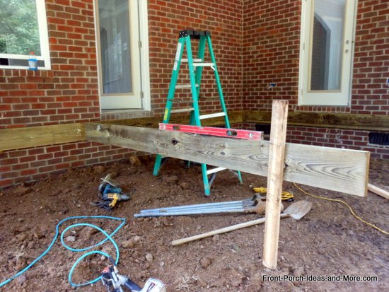 attaching one of two inner rim boards