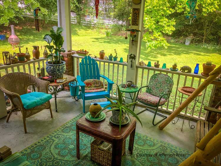 summertime back porch