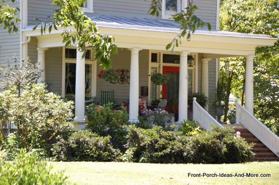 picturesque front porch in Lexington VA