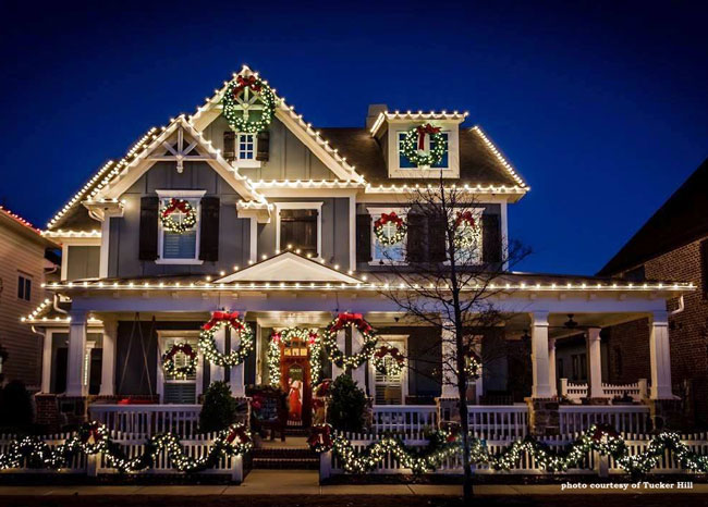 Christmas Holiday Light Yard Display